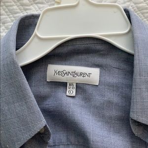 Yves Saint Laurent men’s button down shirt